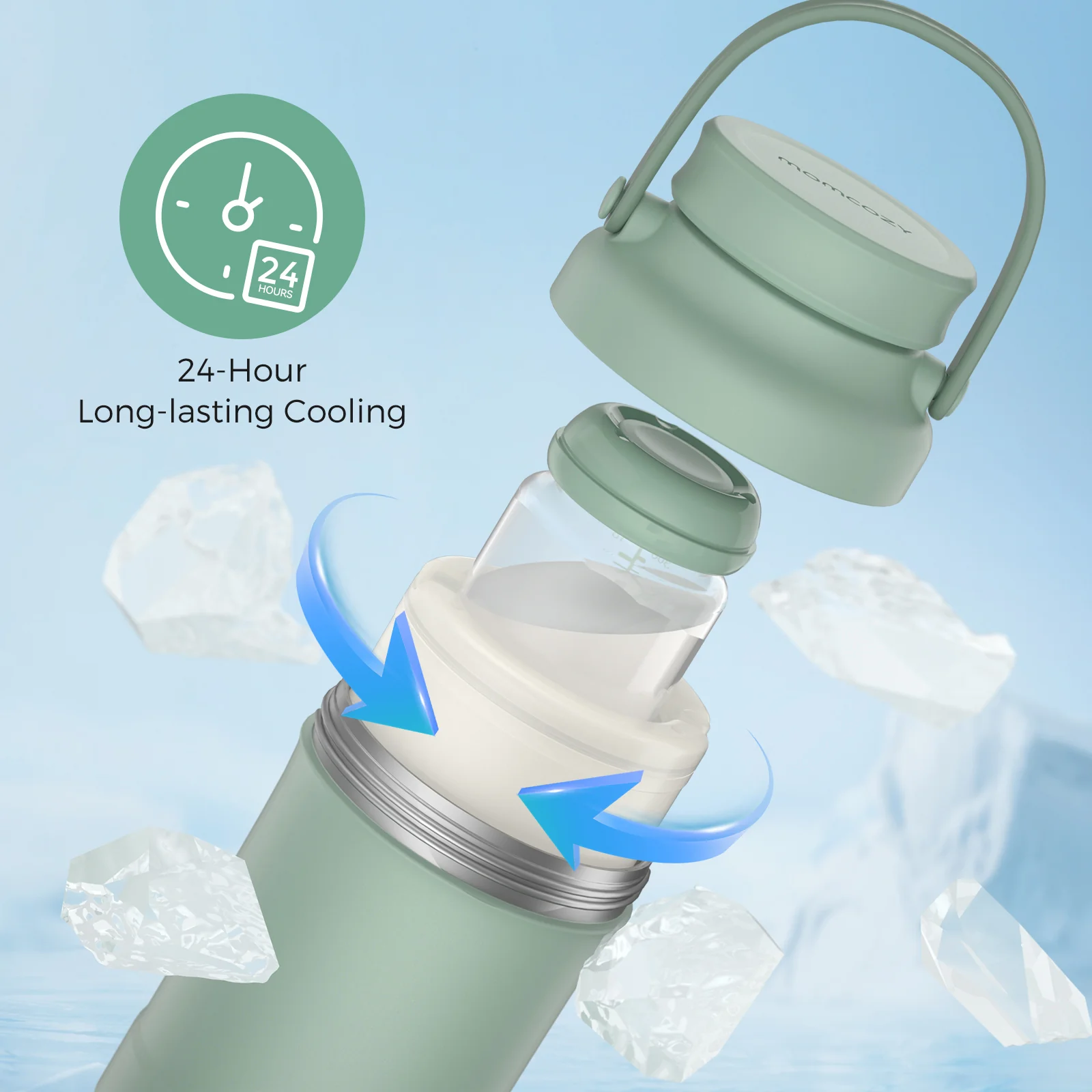 Momcozy Portable Breast Milk Cooler for Outdoor 22oz-CM01 - Image 2