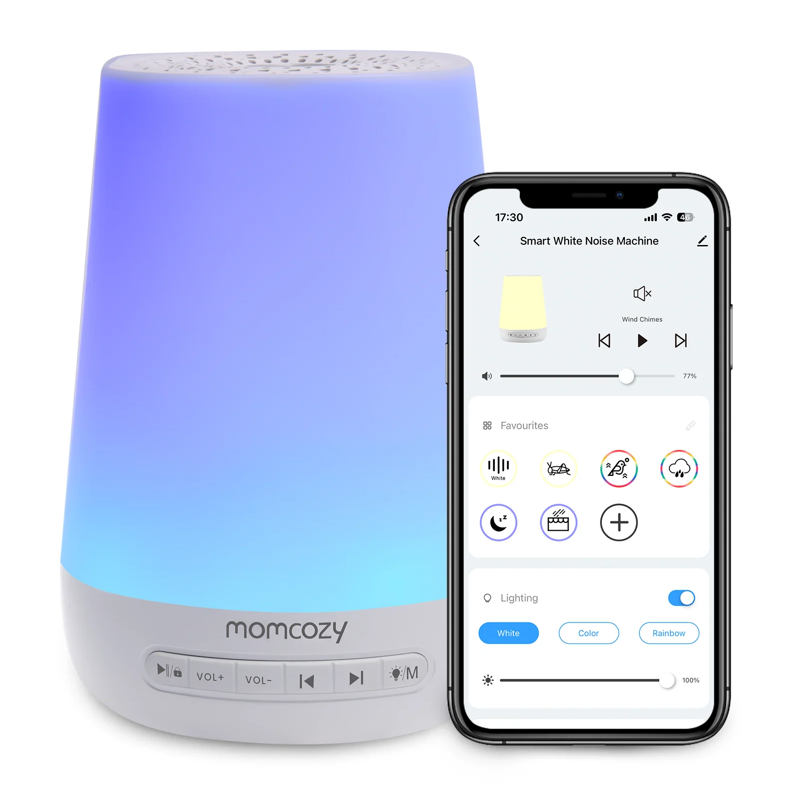 Momcozy Smart Baby Sound Machine - App Remote Control-WN02