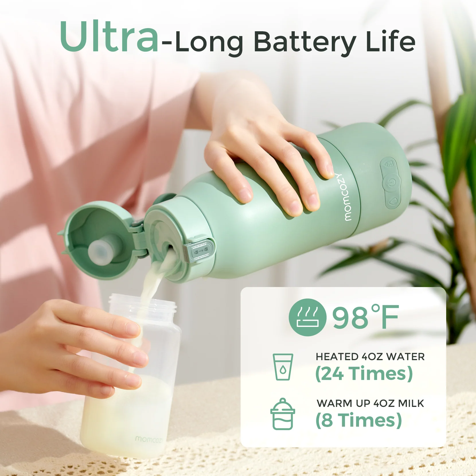 Momcozy Superfast Portable Breast Milk & Water Warmer for Travel-MW05 - Image 3