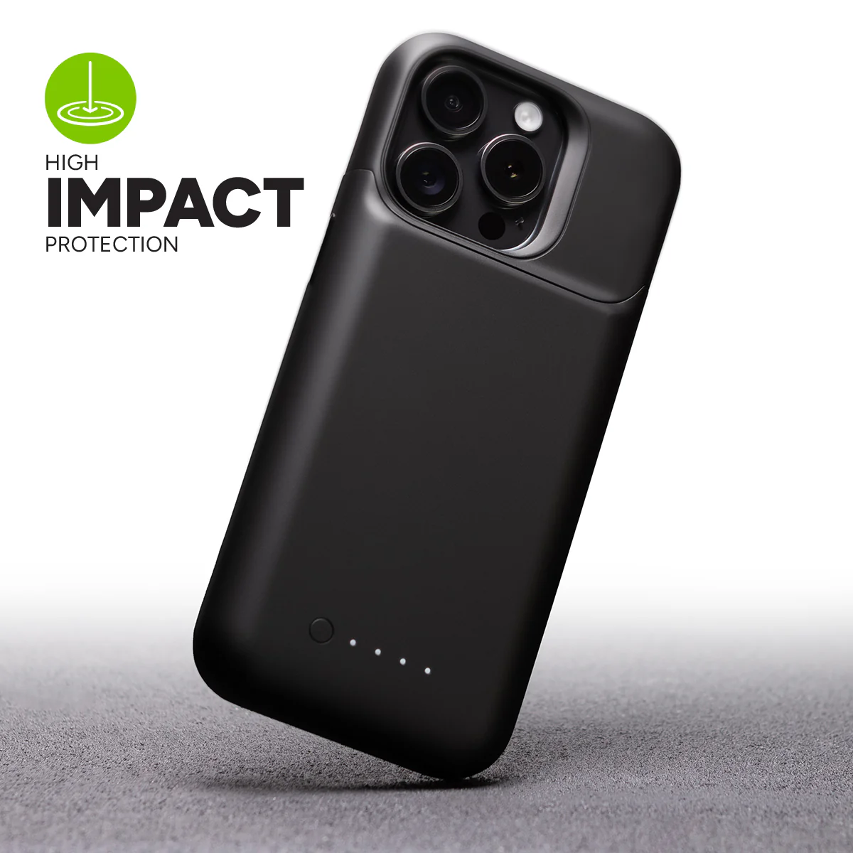 Mophie - Juice Pack Battery Case For Apple Iphone 15 Pro - Black - Image 4
