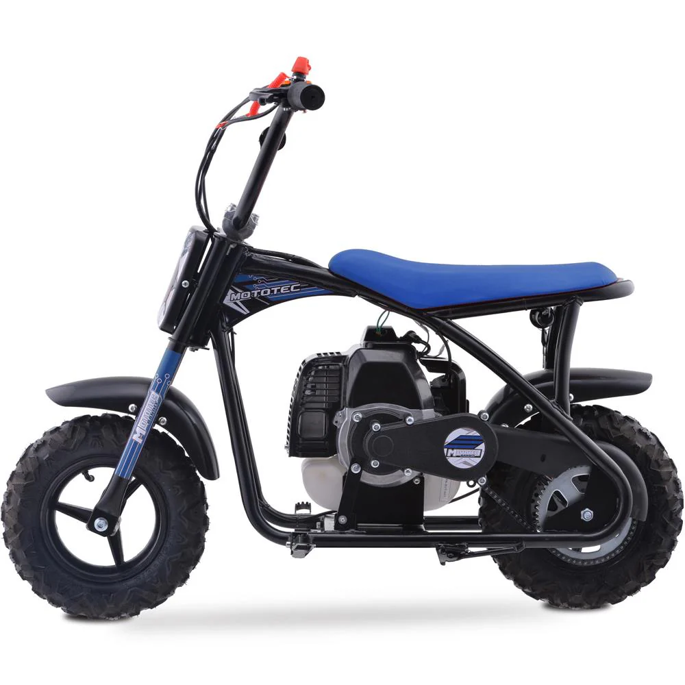 MotoTec Bandit 52cc 2-Stroke Kids Gas Mini Bike - Image 6