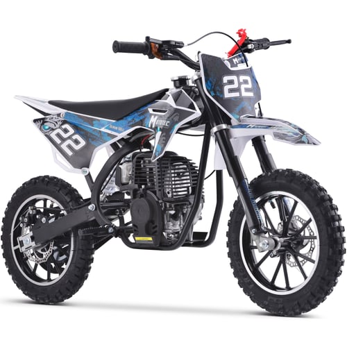 MotoTec Demon 40cc 4-Stroke Kids Gas Dirt Bike Blue, White or Green - Image 6
