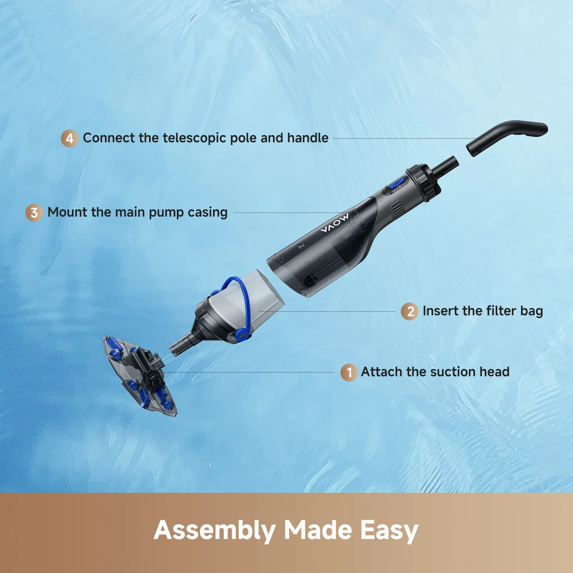 MOVA Handheld Pool Vacuum Handler V10 - Image 6
