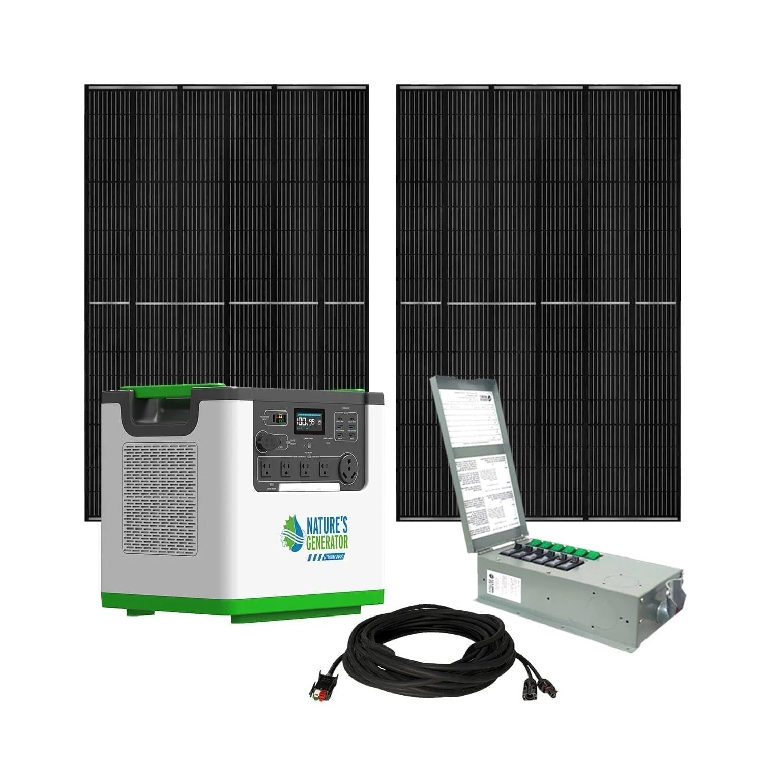 Nature's Generator Lithium 3600 Solar Generator and Transfer Switch - Image 4