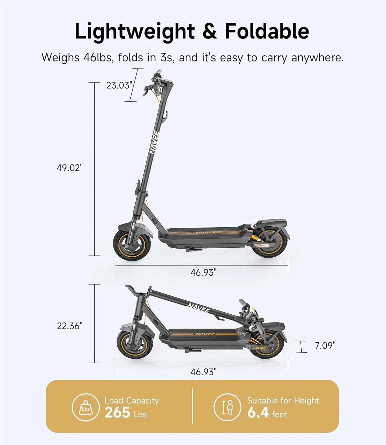 Navee GT3 E-Scooter - Image 5