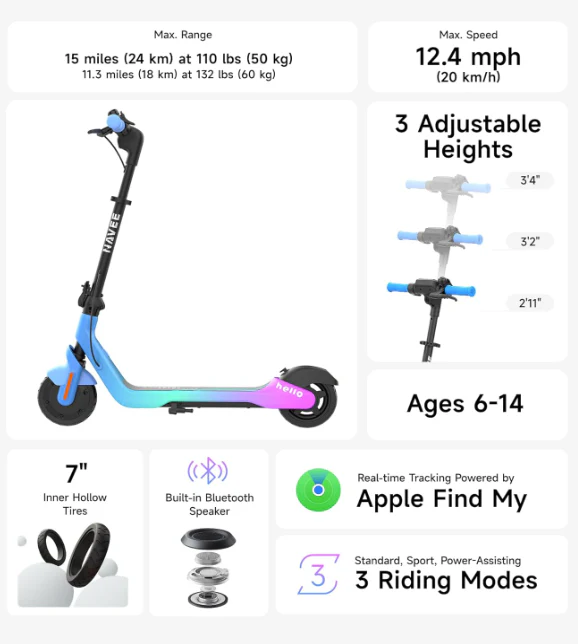 Navee K100 MAX E-Scooter for Kids - Image 4