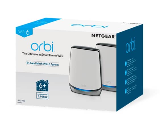 Orbi Tri-Band WiFi 6 Mesh System, 6Gbps, Router + 1 Satellite (AX6000) - Image 4