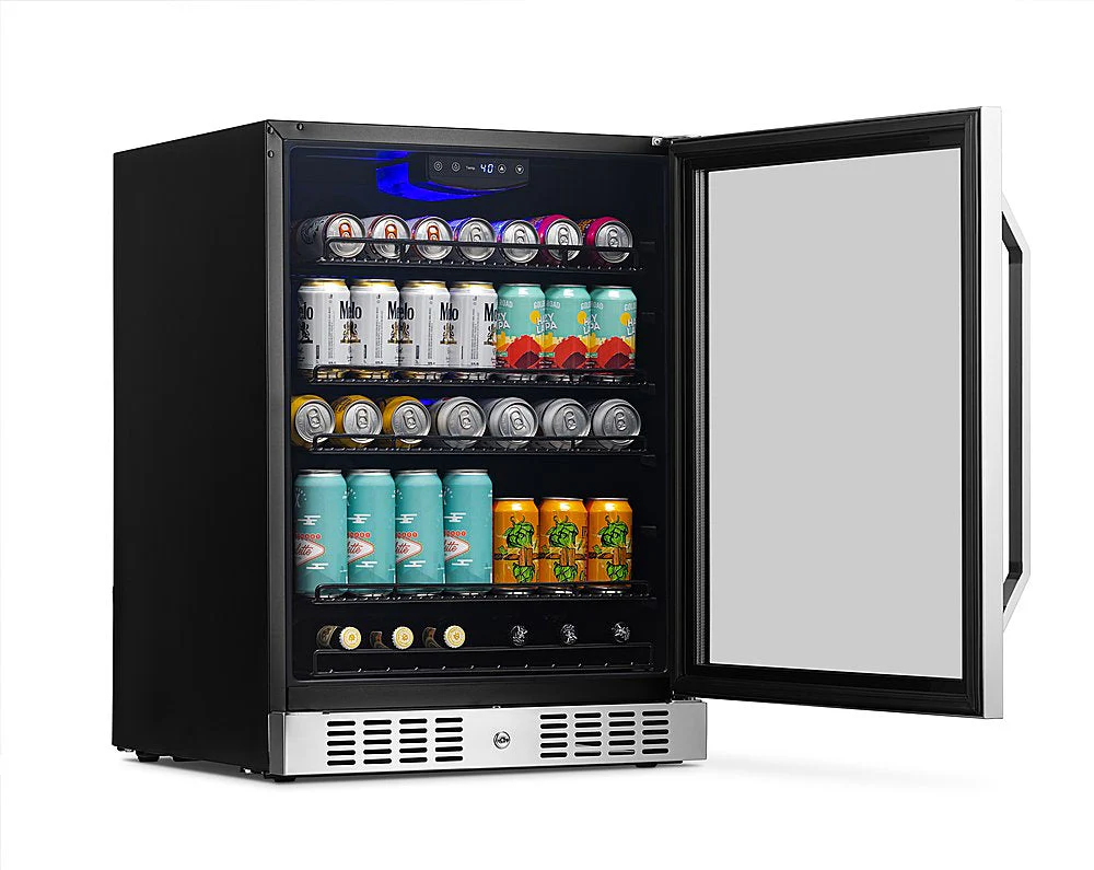 REFURB Newair 24” Built-in Mini Fridge w/ Triple-Pane Glass, 177 Cans - Image 2