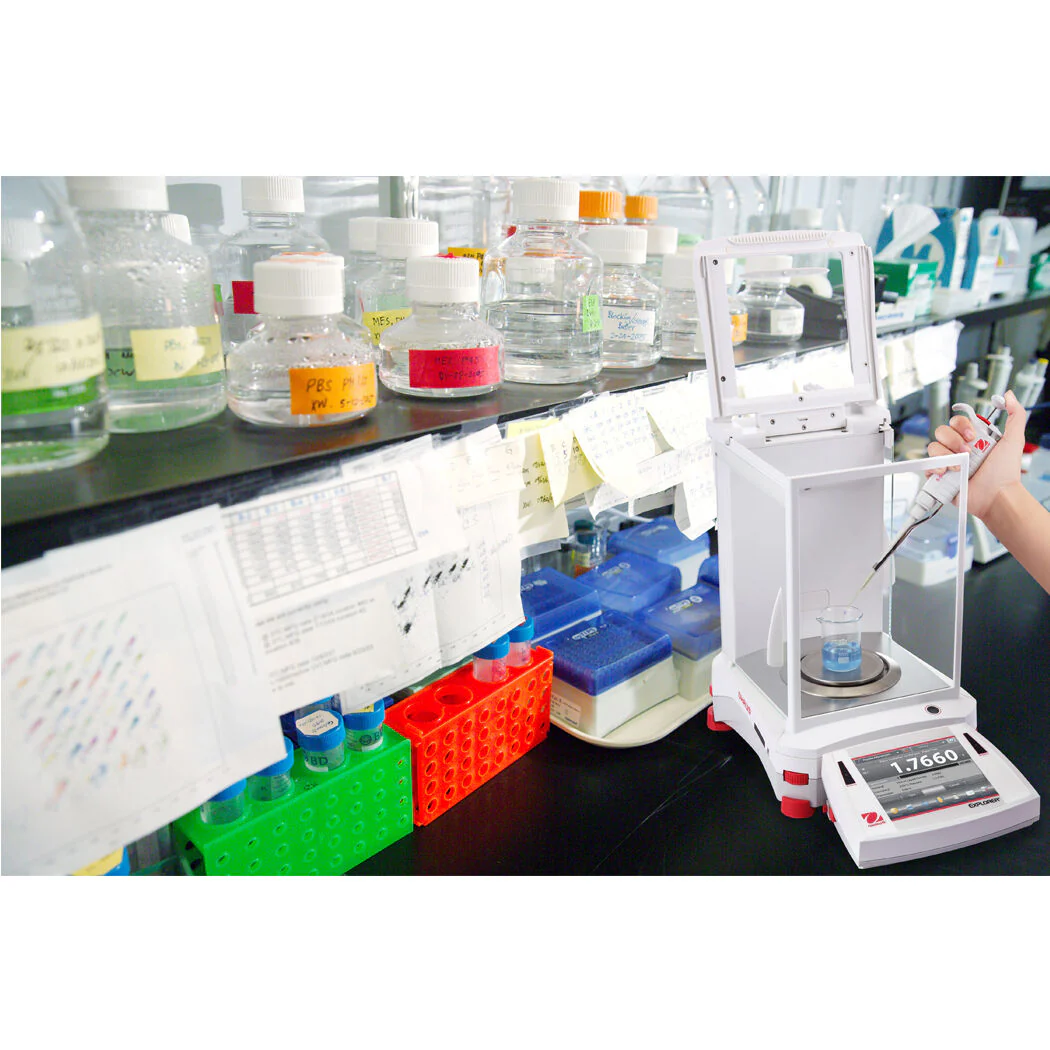 OHAUS EX124/AD EXPLORER ANALYTICAL BALANCE 120g 0.1mg - 2YR WARRANTY - Image 8