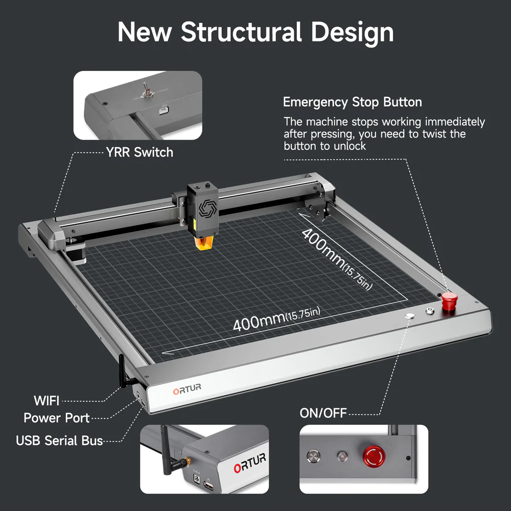 Ortur LM3 Laser Engraving & Cutting Machine 20,000mm/min 10W - Image 6
