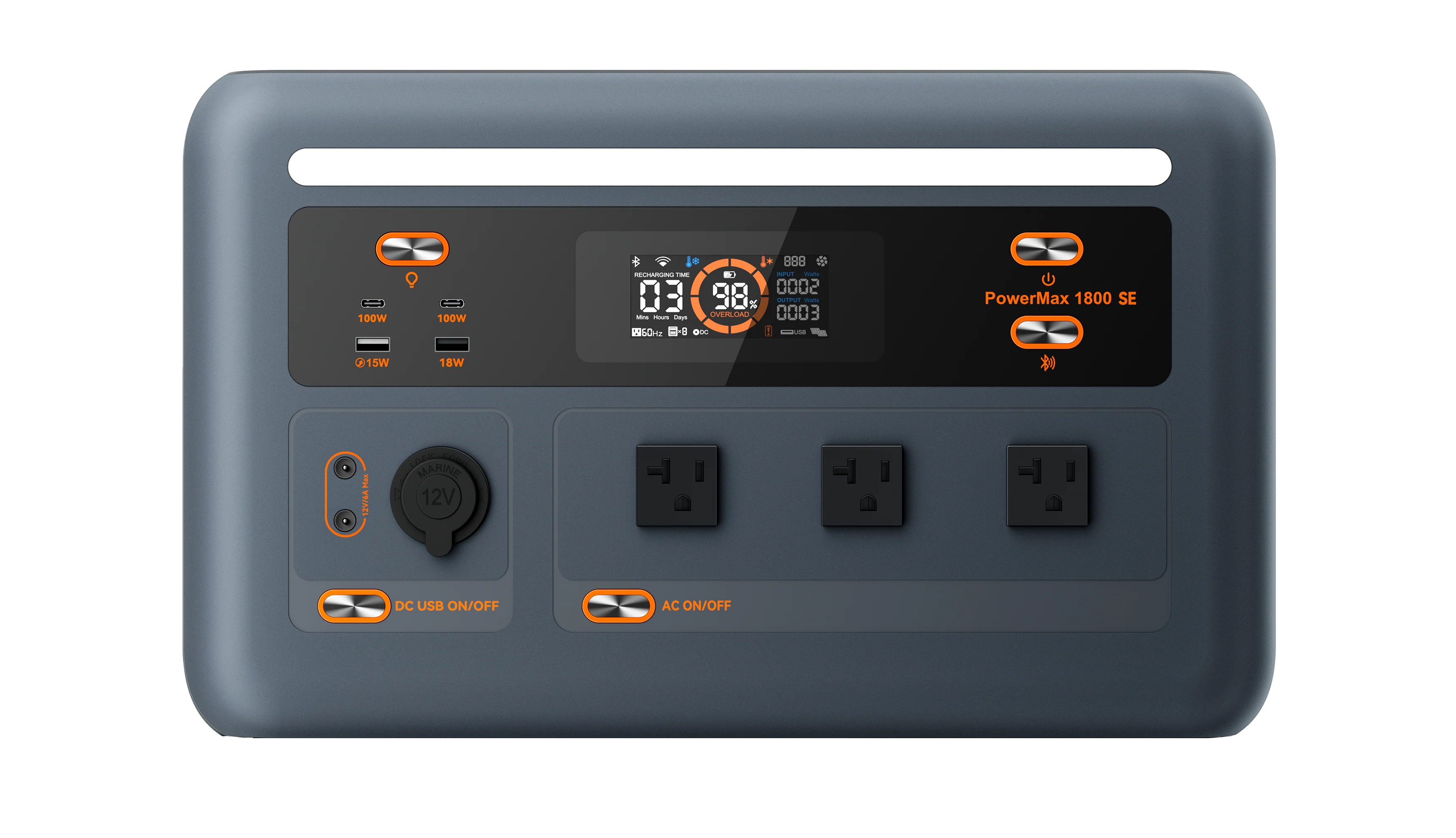 Oscal PowerMax 1800SE Portable Power Station - Image 2