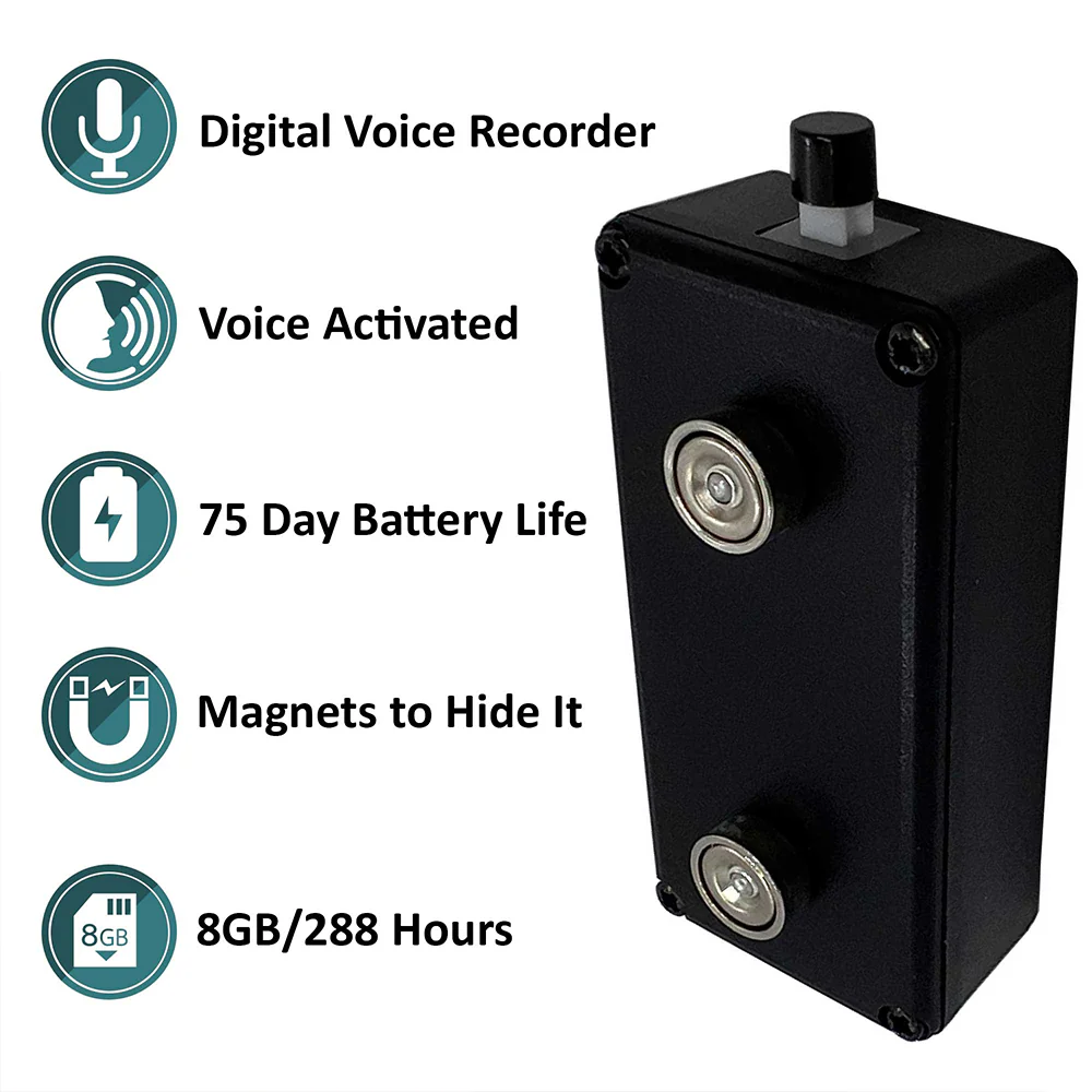 PBN - TEC Black Vox Internal Mic long Life Audio Recorder 8GB - Image 5