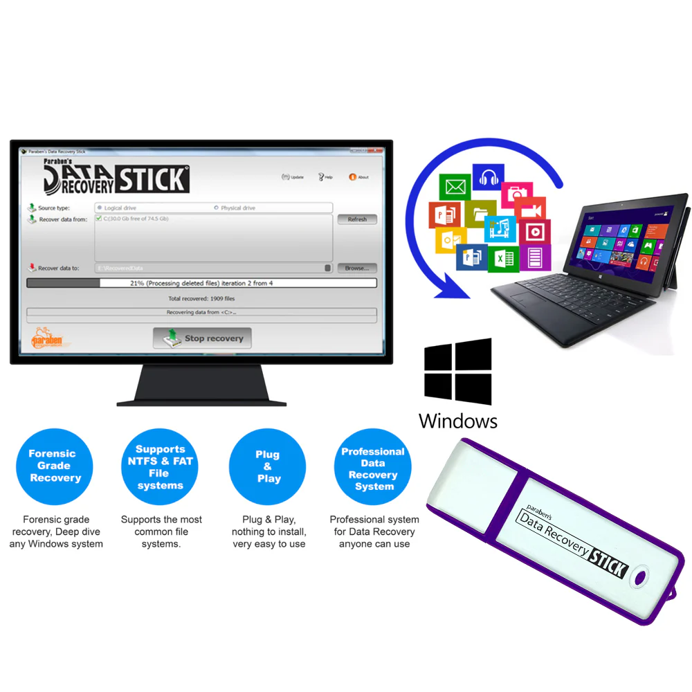 PBN - TEC Data Recovery Stick for Windows OS - Image 2
