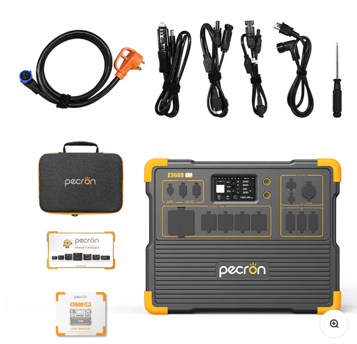 PECRON E3600LFP Portable Power Station 3600W 3072Wh + Free 30A Charging Cable - Image 6