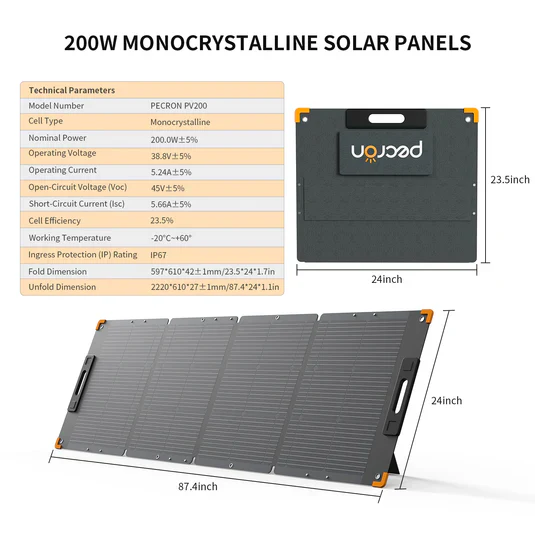 PECRON PV200 Solar Panel - Image 3