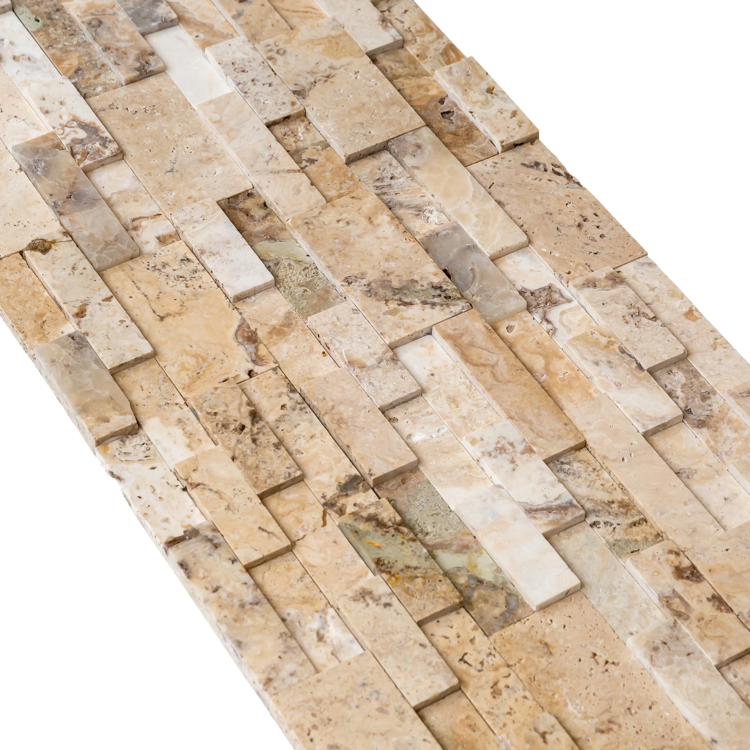 Philadelphia Ledger 3D Panel 6"x24" Natural Travertine Wall Tile - Full Truckload - Image 9