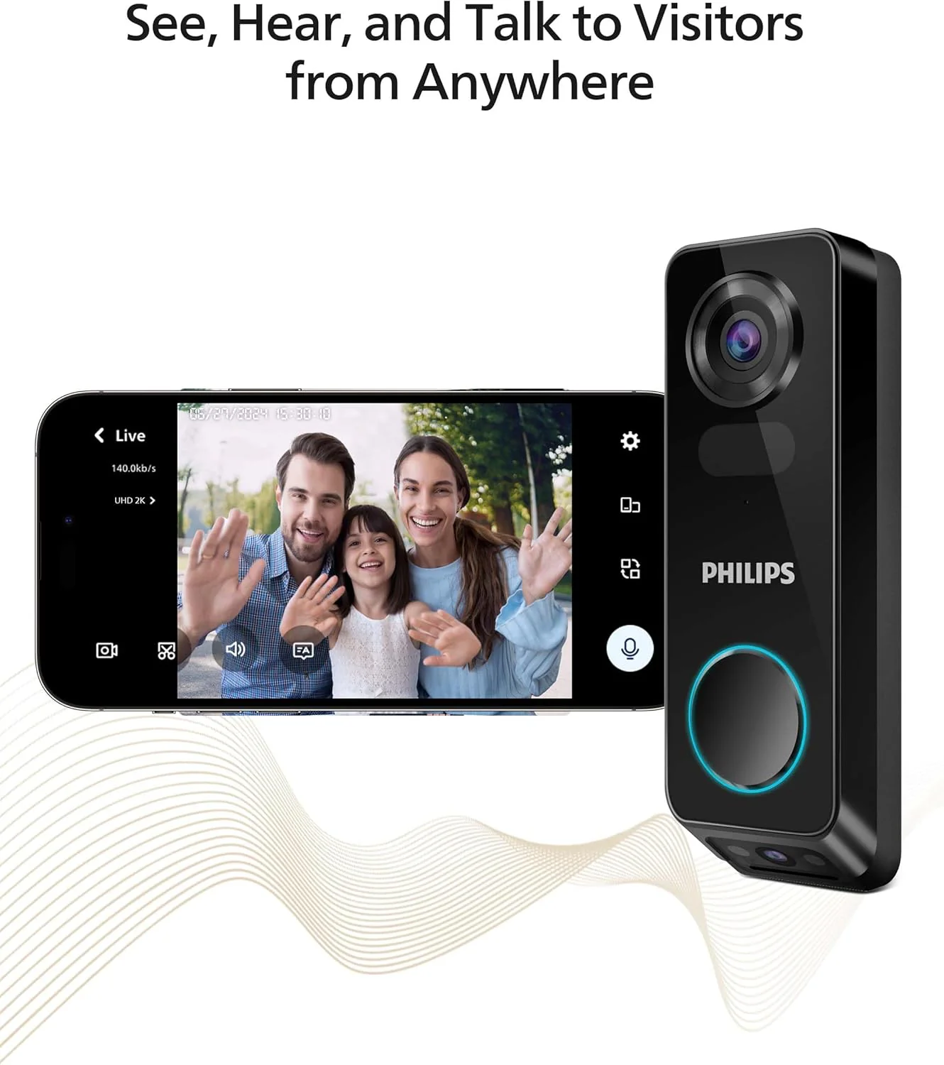 Philips Dual Camera Video Surveillance Doorbell - Image 8