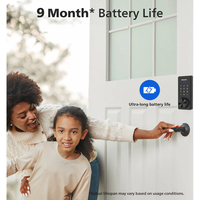 Philips Wi-Fi/Bluetooth Smart Deadbolt Door Lock- DDL240X-15HBG - Image 5