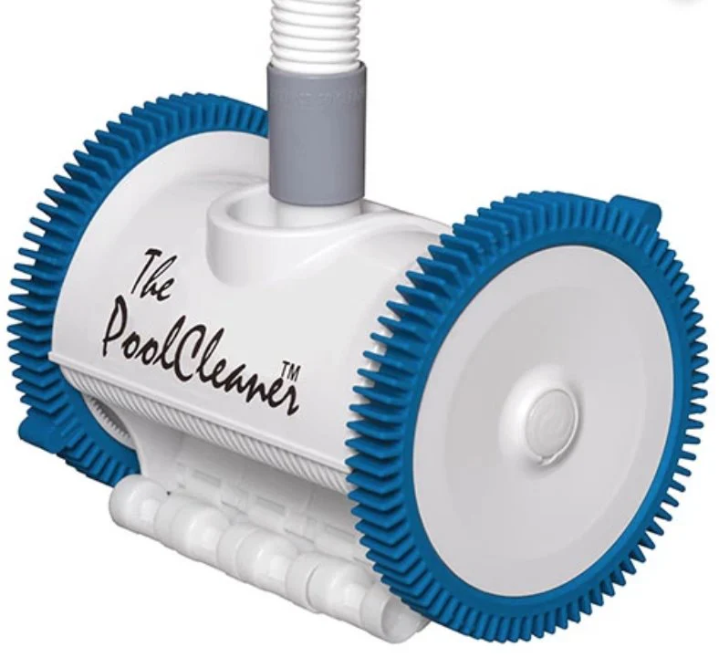 Poolvergnuegen Pool Cleaner 2-Wheel Suction Cleaner - White and Blue - Image 2