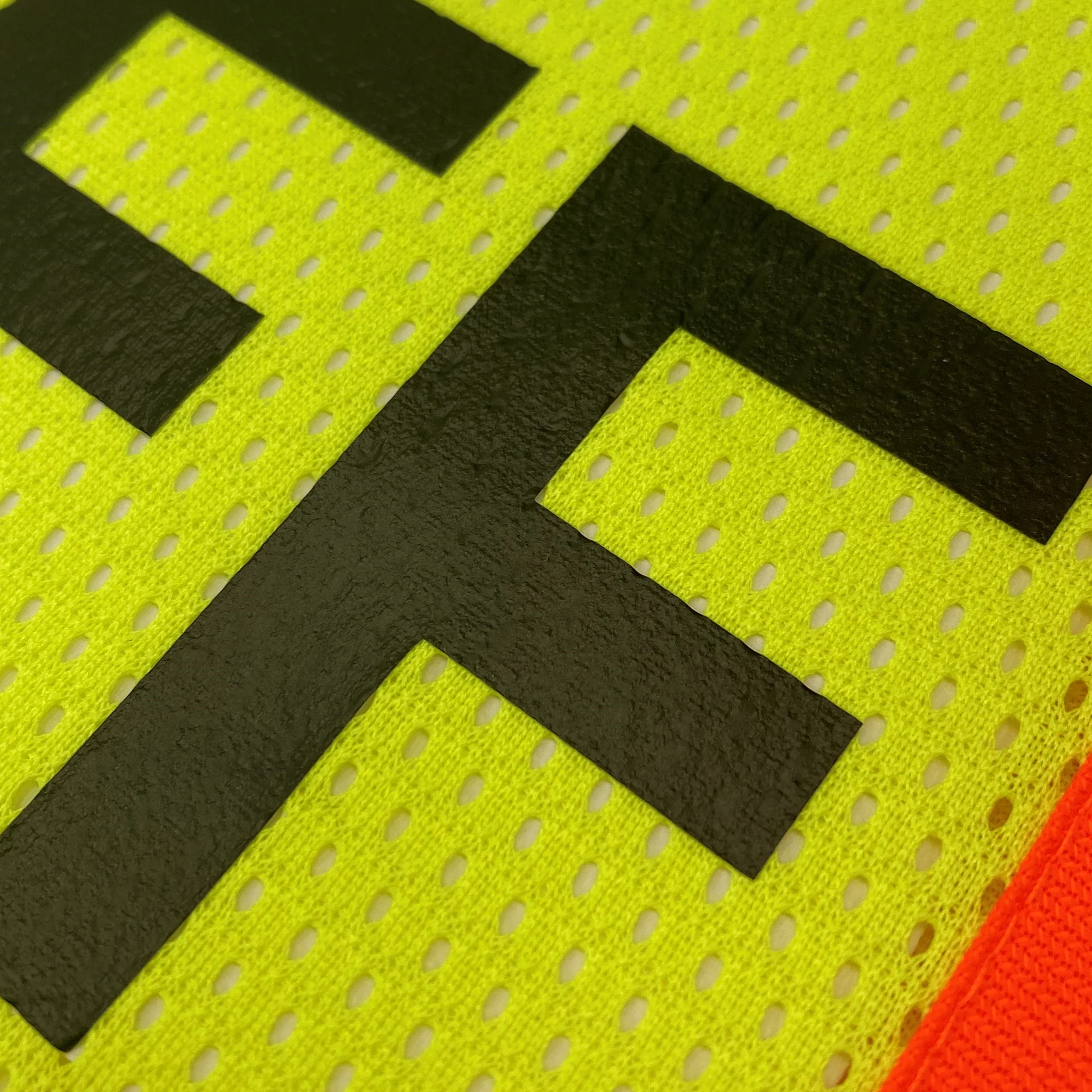 Pre-Printed Hi-Vis Two Toned Mesh Lime Safety Vest - Image 4