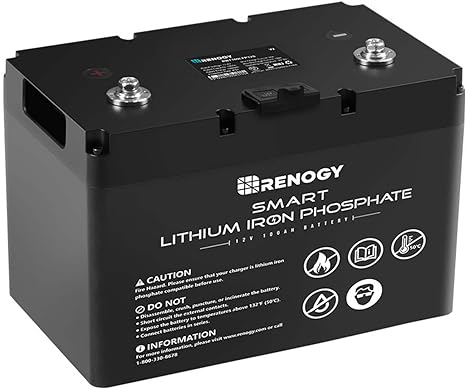 Pro - Renogy 12V 100Ah Smart Lithium Iron Phosphate Battery w/Bluetooth & Self-heating Function - Image 2