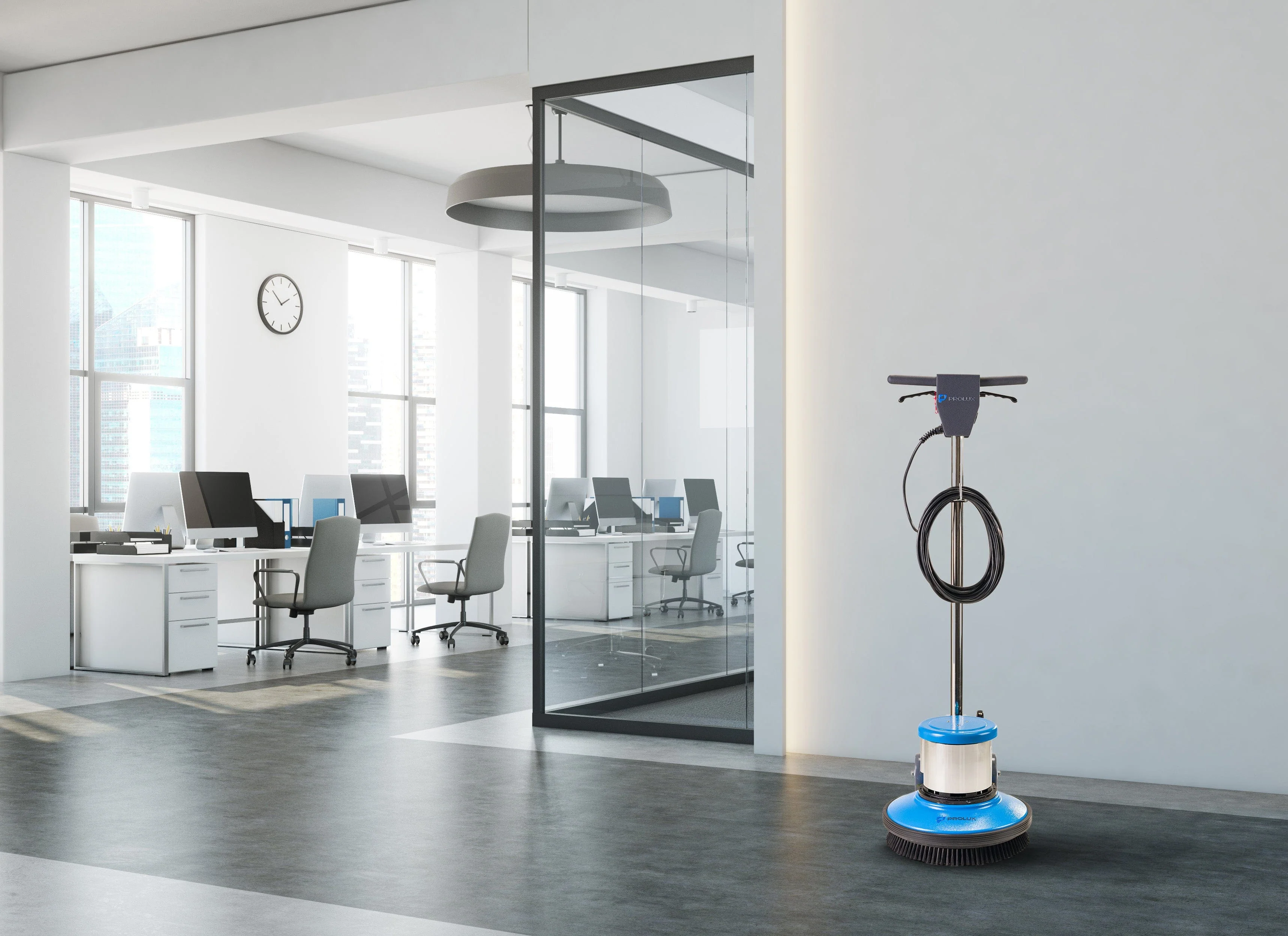 Prolux FM15P 17" Commercial Floor Buffer, Scrubber, and Stripper W/ Solution Spray Tank - Image 2