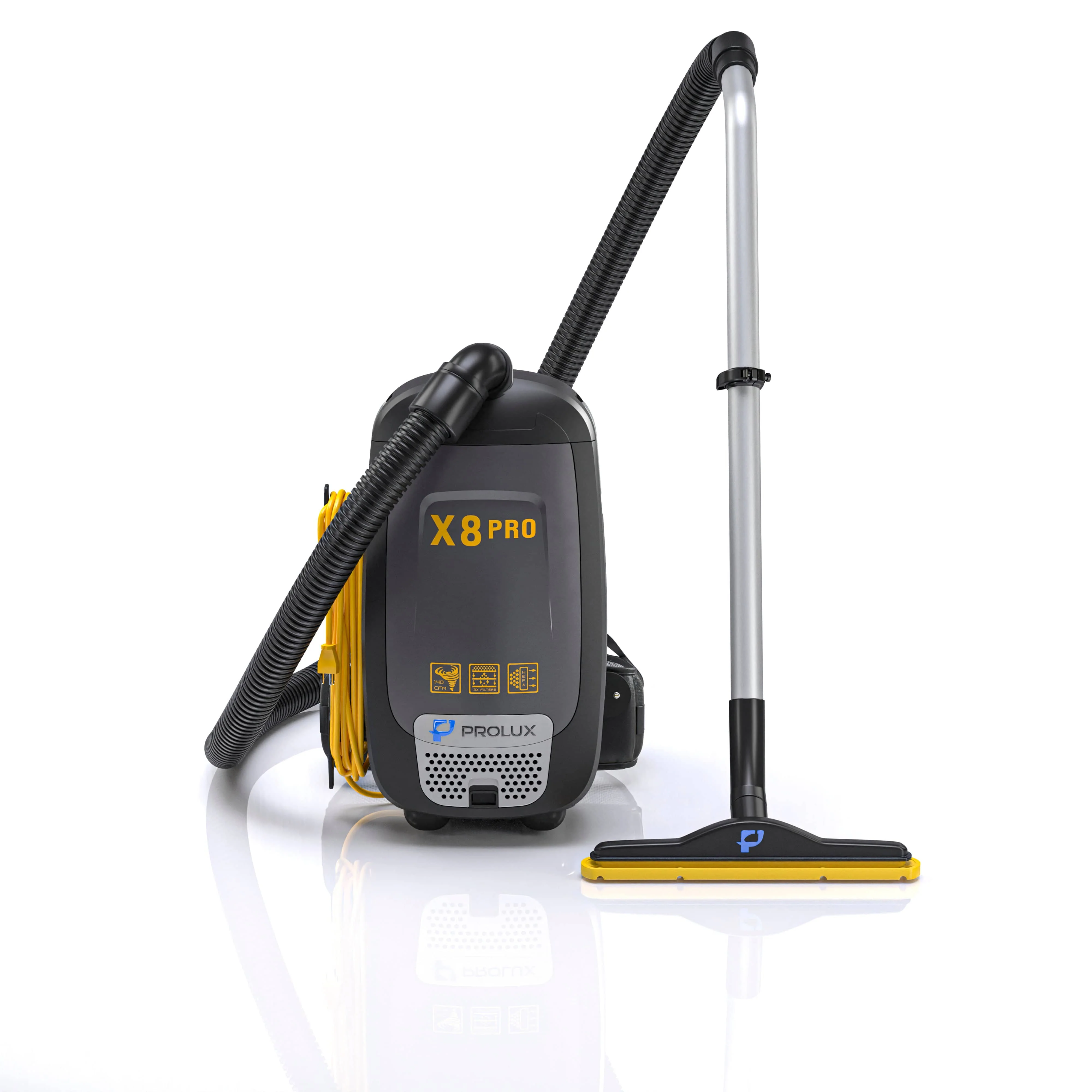 Prolux PLCX8P Pro Commercial Backpack Vacuum w/ Deluxe 1 1/2" Tool Kit - Image 4