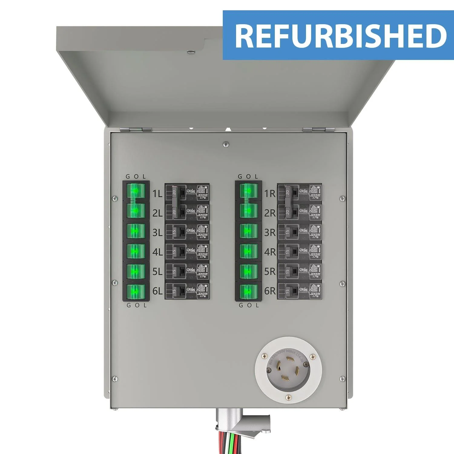 Refurbished - Nature's Generator 12-Circuit 120/240V 30A Non-Automatic Power Transfer Switch