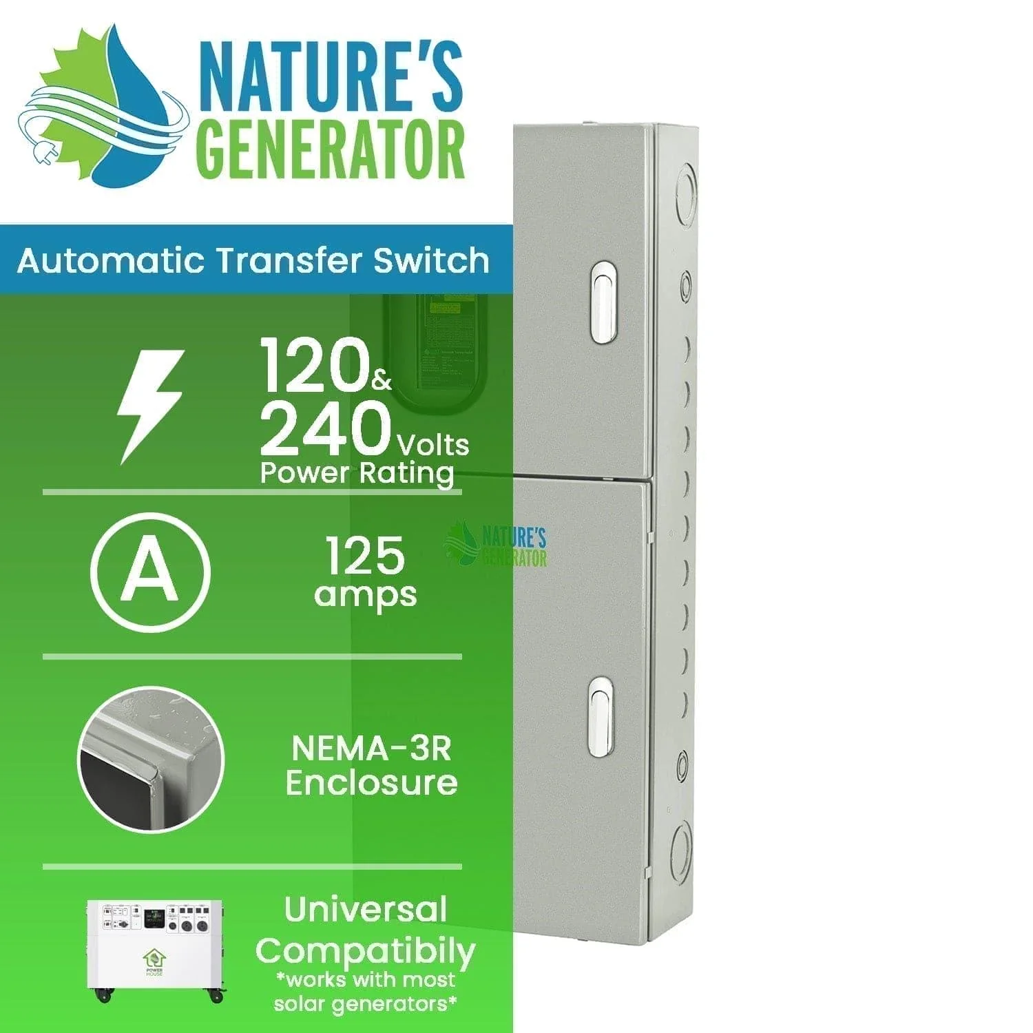 Refurbished - Nature's Generator 125A Automatic Transfer Switch - Image 3