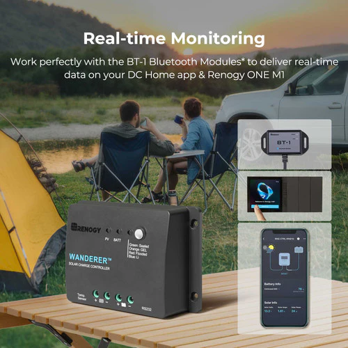 Renogy 100W 12V Monocrystalline Solar Starter Kit w/Wanderer 30A Charge Controller - Image 5