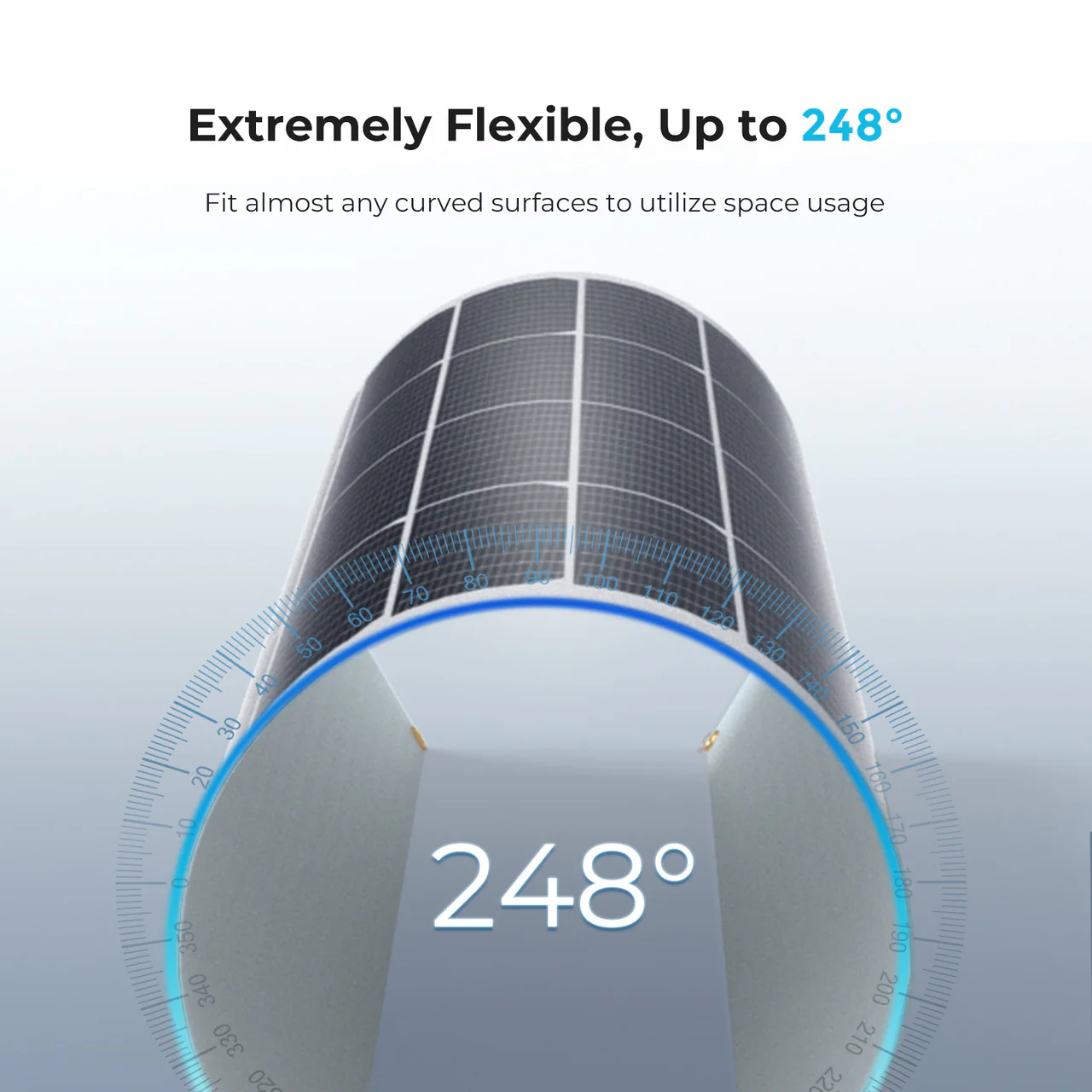 Renogy 50 WATT 12 VOLT FLEXIBLE MONOCRYSTALLINE SOLAR PANEL - Image 2