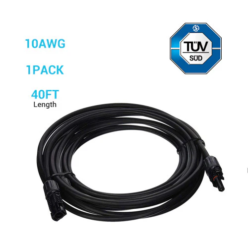 Renogy RNG-EXTCB-40FT-10 - 40Ft 10AWG Solar Panel Extension Cable with MC4 Male to Female Connectors - Image 2