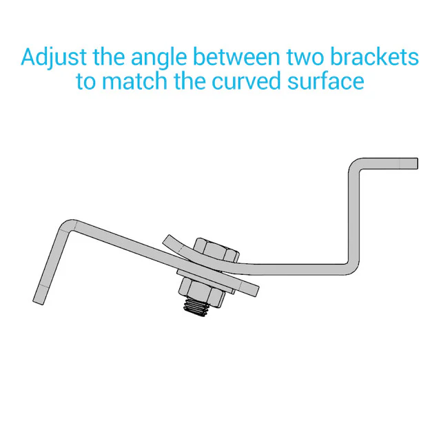 Renogy RNG-MTS-ACB - Solar Panel Mounting Curved Z Bracket - Set of 4 - Image 6