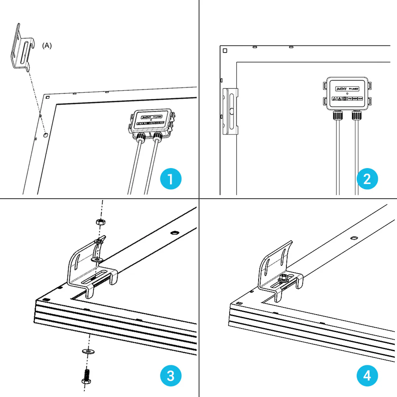 Renogy RNG-MTS-ACB - Solar Panel Mounting Curved Z Bracket - Set of 4 - Image 7