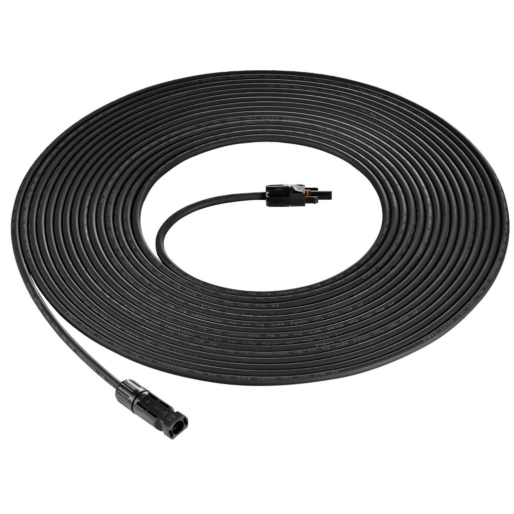 Rich Solar 10 Gauge Solar Panel Extension Cable with Male and Female Solar Connector Ends | 75 Feet Red & Black (Set) - Image 5