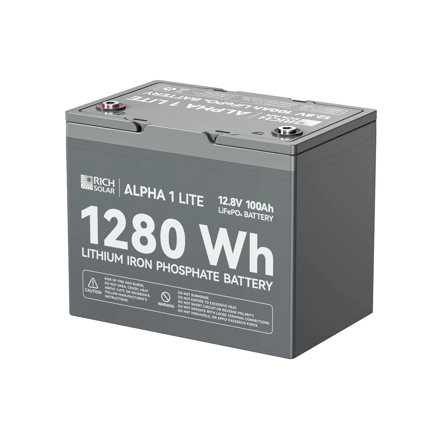 Rich Solar ALPHA 1 LITE | 12V 100Ah LiFePO4 Battery - Image 2