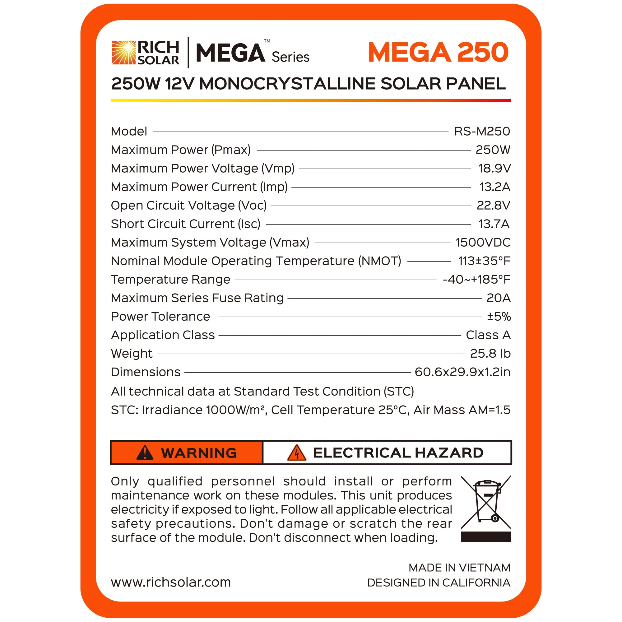 Rich Solar MEGA 250 | 250 Watt Solar Panel - Image 5