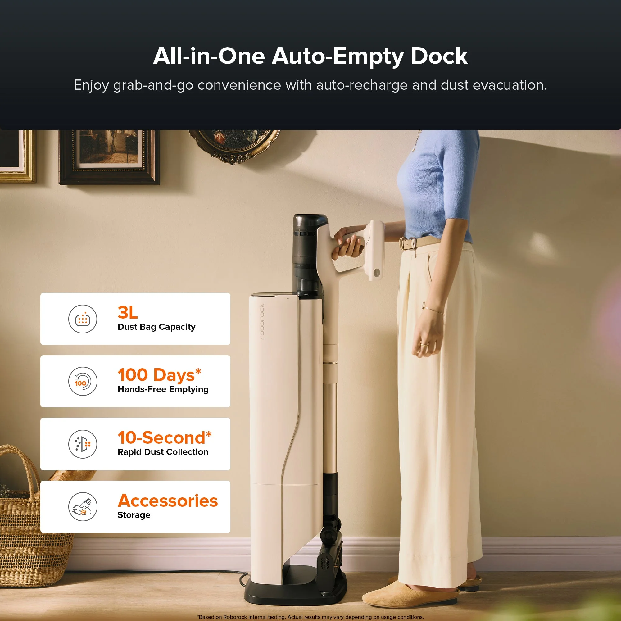 Roborock H60 Hub Pro Cordless Stick Vacuum Cleaner - Image 2