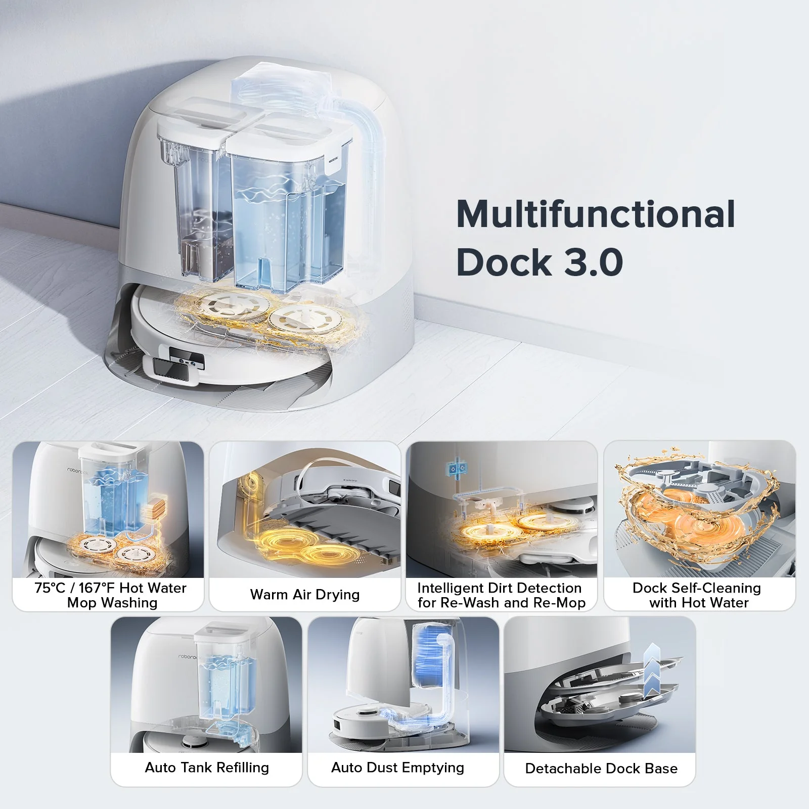 Roborock Qrevo Curv S5X Robot Vacuum with Multifunctional Dock 3.0 - Image 8