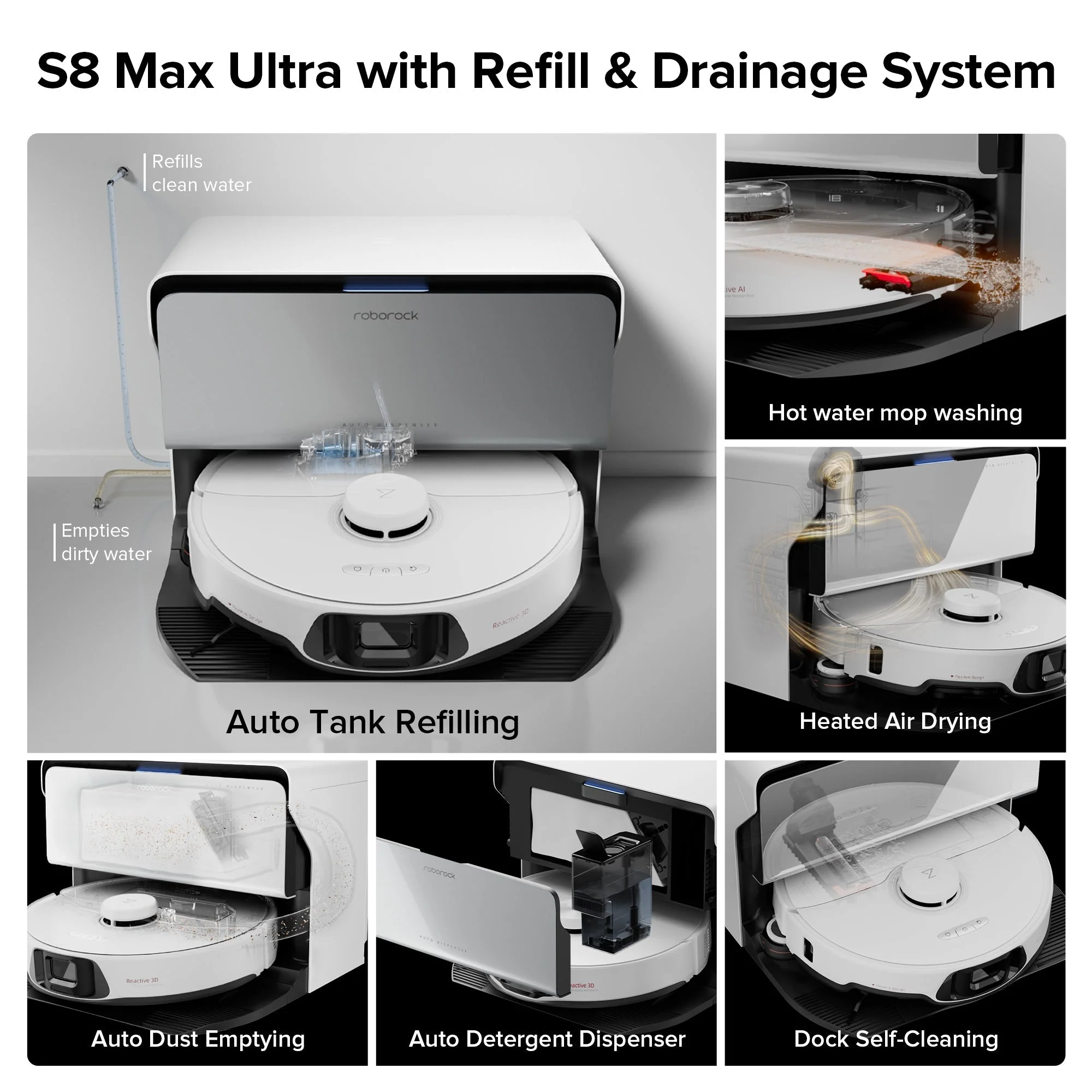 Roborock S8 Max Ultra with Refill & Drainage System - Image 3