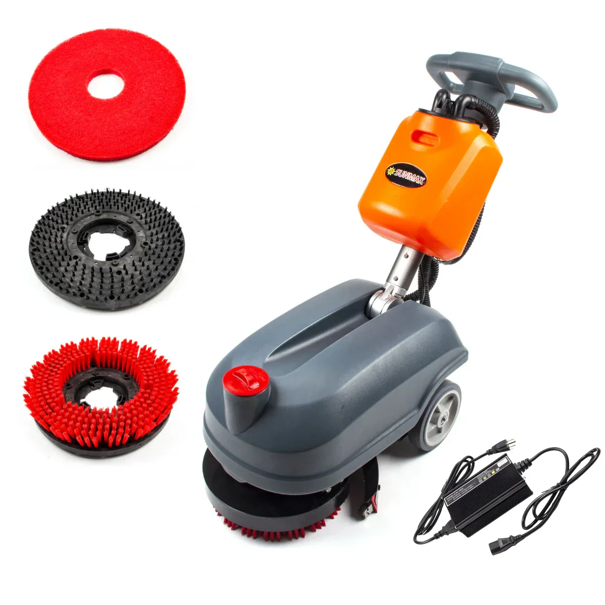 RT15 14" Commercial Compact Floor Scrubber Machine, 14500 sqft/h, 4-Gal Sewage Tank, Efficient Cleaning for Hard Floors - Image 7