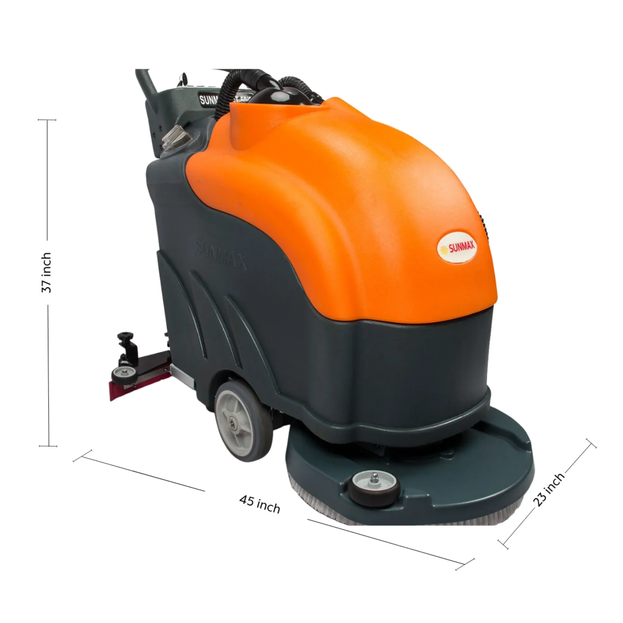 RT50 22" Walk-behind Commercial Floor Scrubber Dryer Machine, 30,000 sqft/h Cleaning Efficiency, 14.5-Gal Sewage Tank - Image 6