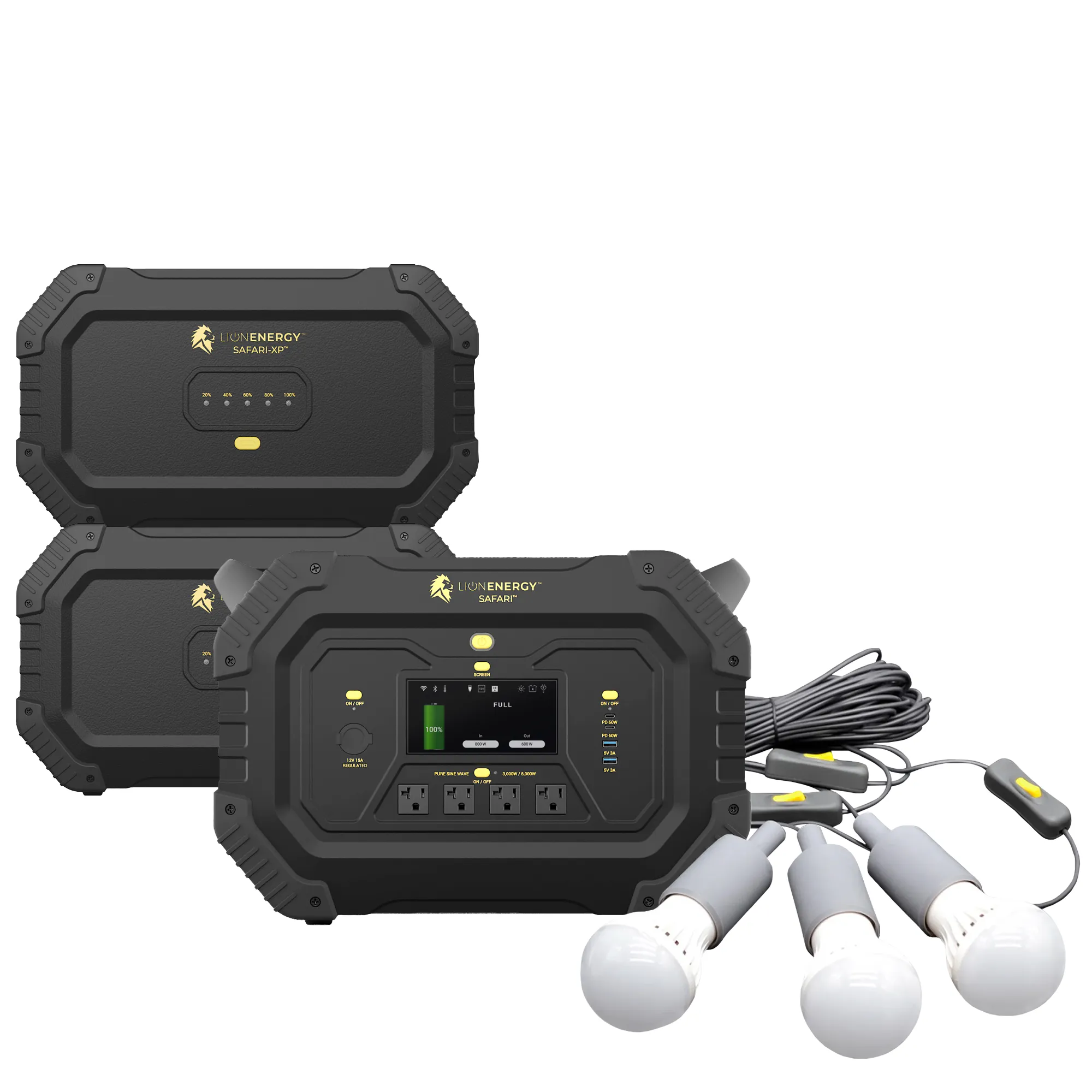 Safari+2 XPs - Portable Power Station Bundle (3,000W, 6,988Wh, LiFePO4) - Image 2
