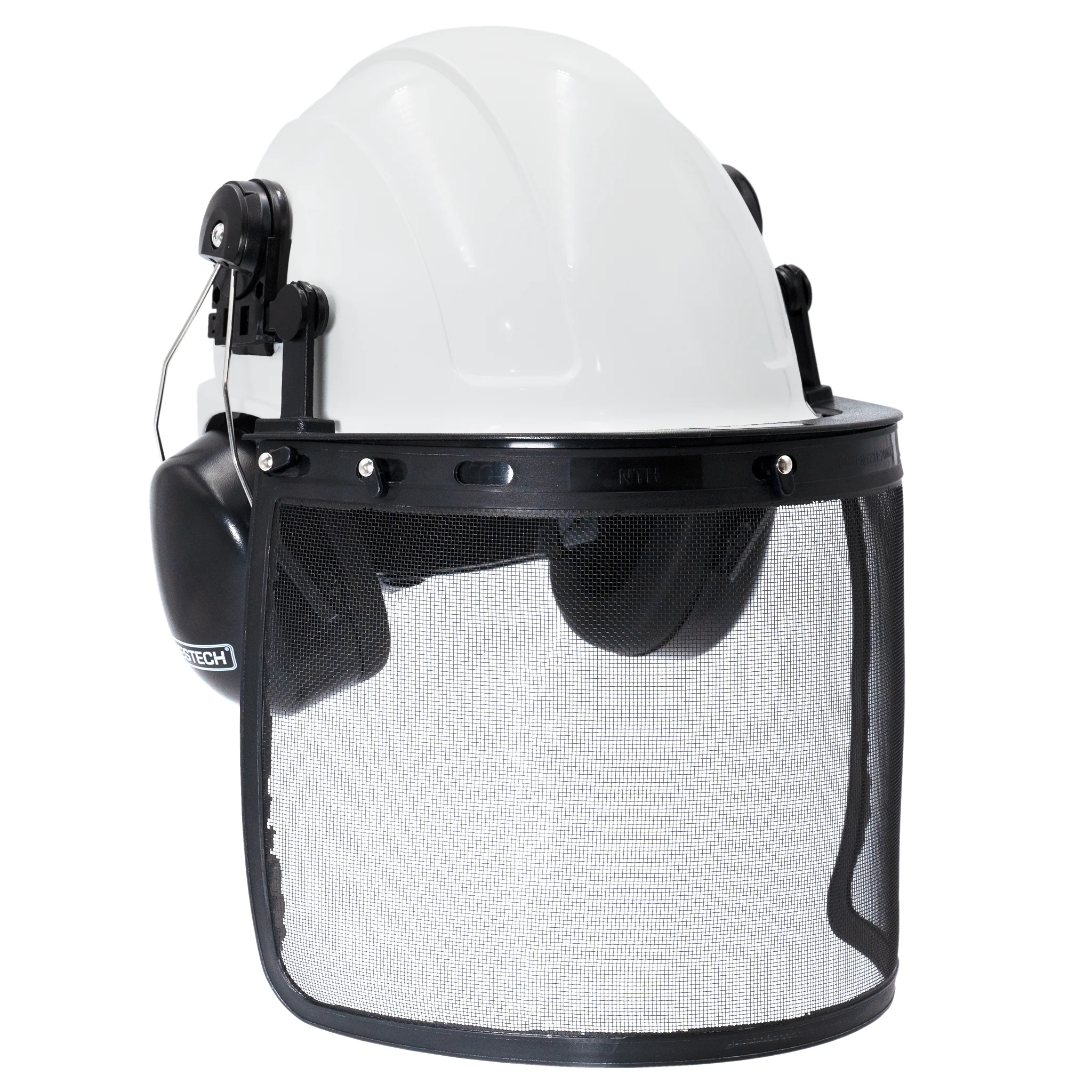 Safety Cap-Style Helmet Kit with Iron Mesh Face Shield and Earmuffs - Image 40