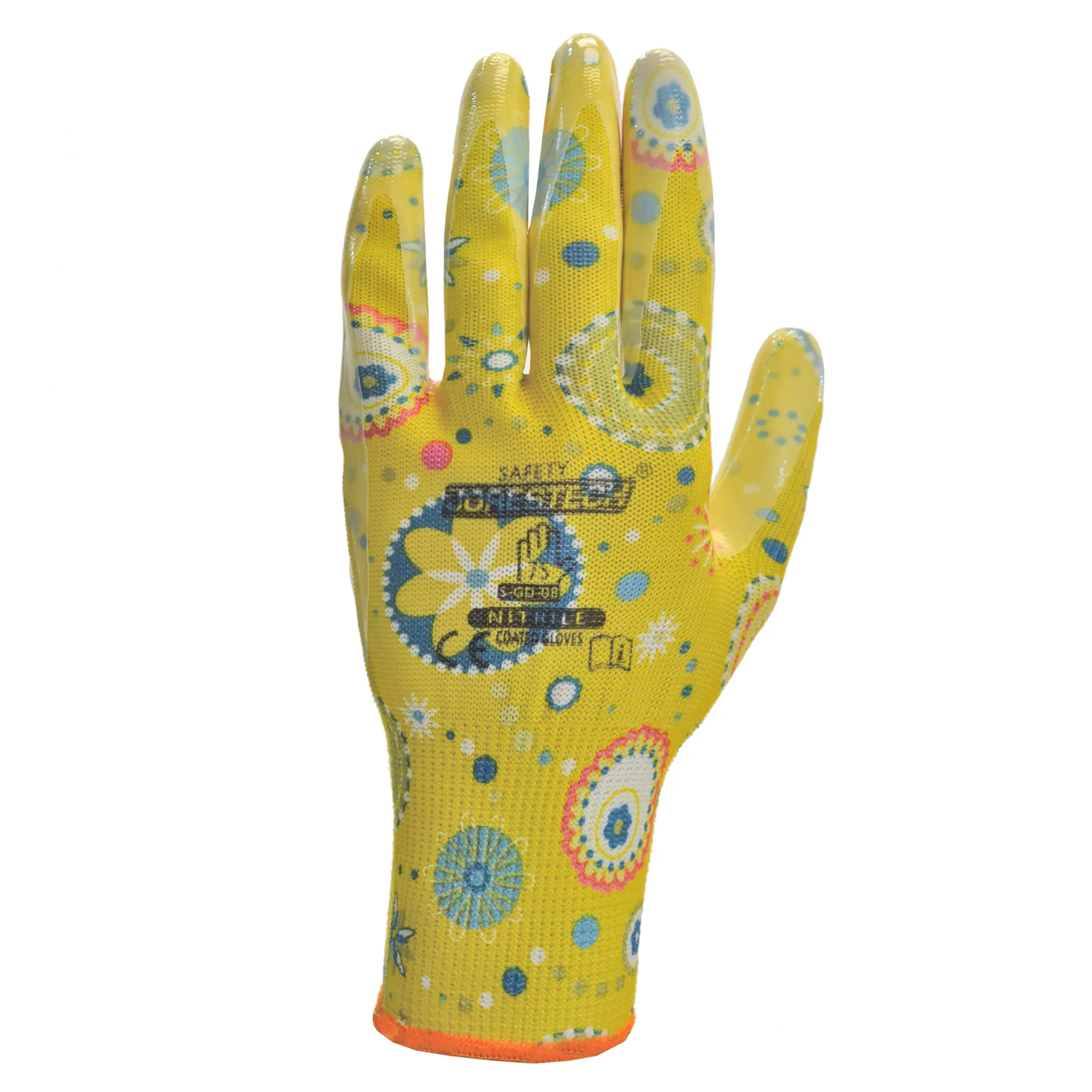 Safety Gardening Gloves with Nitrile Dipped Palms – Pack of 12 - Image 2