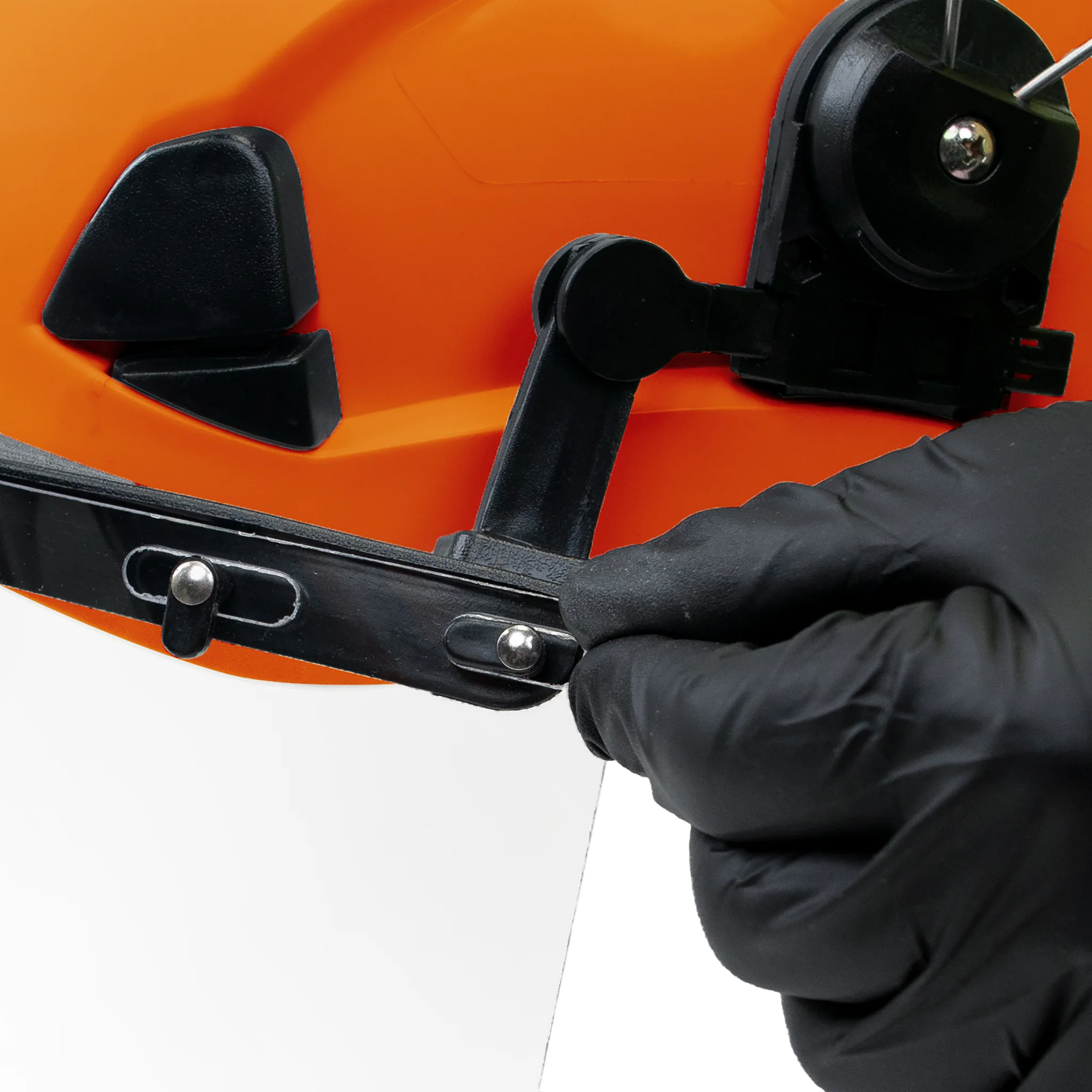 Safety Helmet System with Face Shield and Earmuffs - Image 4