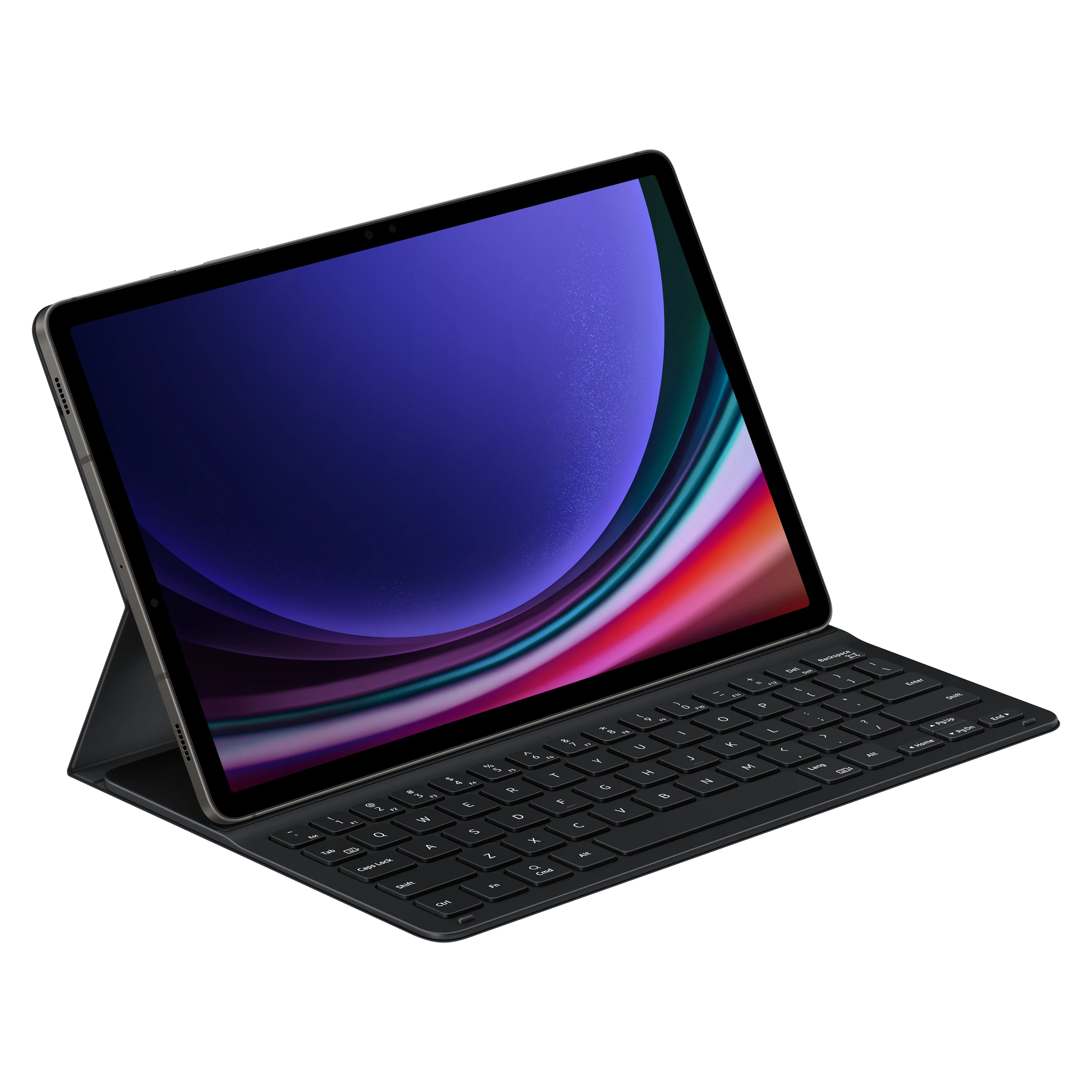 Samsung - Book Cover Keyboard Slim Case For Samsung Galaxy Tab S9 / S9 Fe - Black