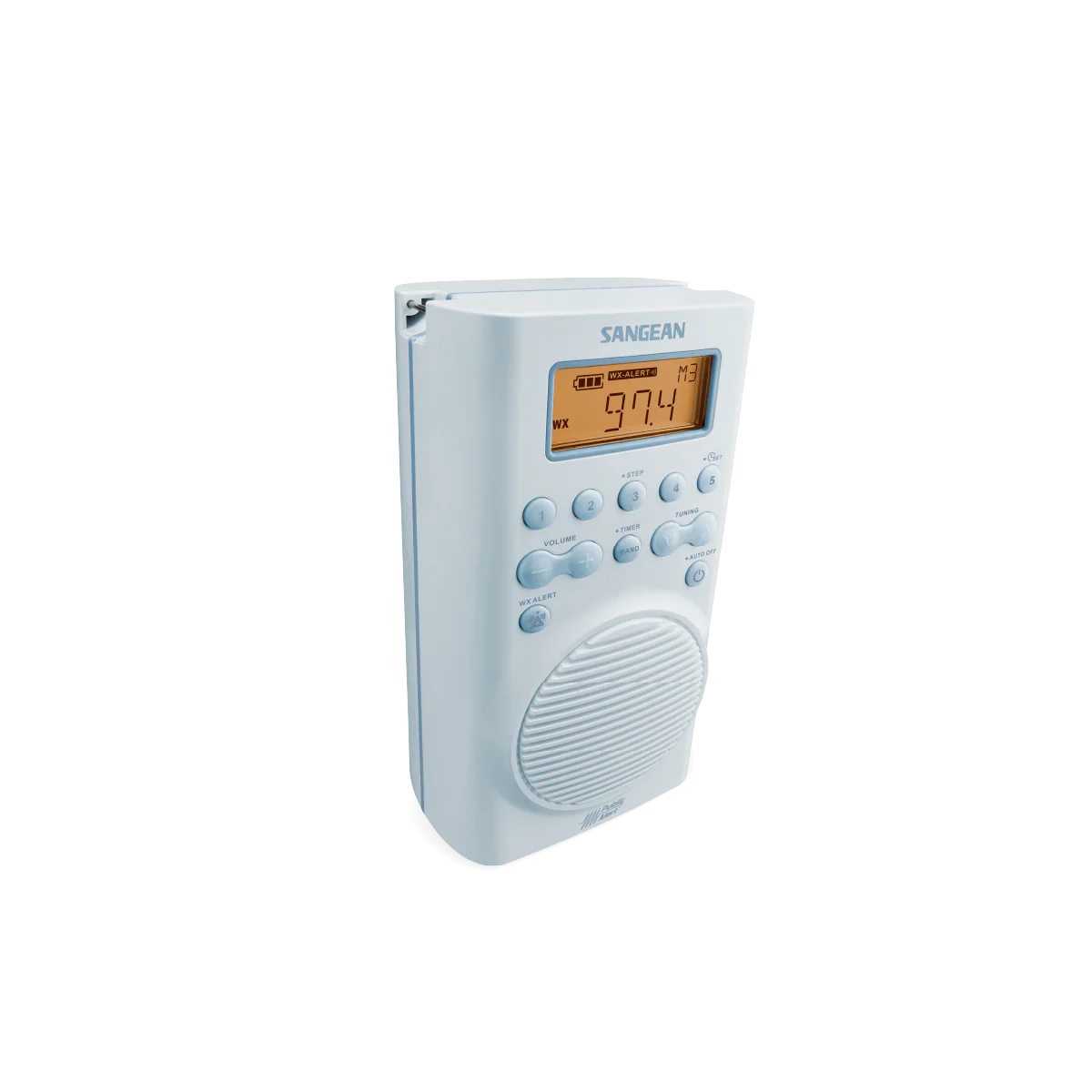 SANGEAN SG-100 AM/FM/Weather Alert Waterproof Shower Radio - Image 3