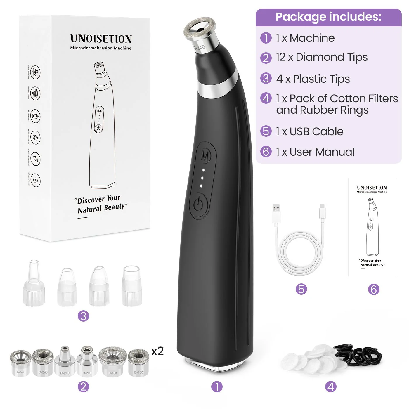 Shape Tactics 12-Tip Diamond Microdermabrasion Kit - Image 7