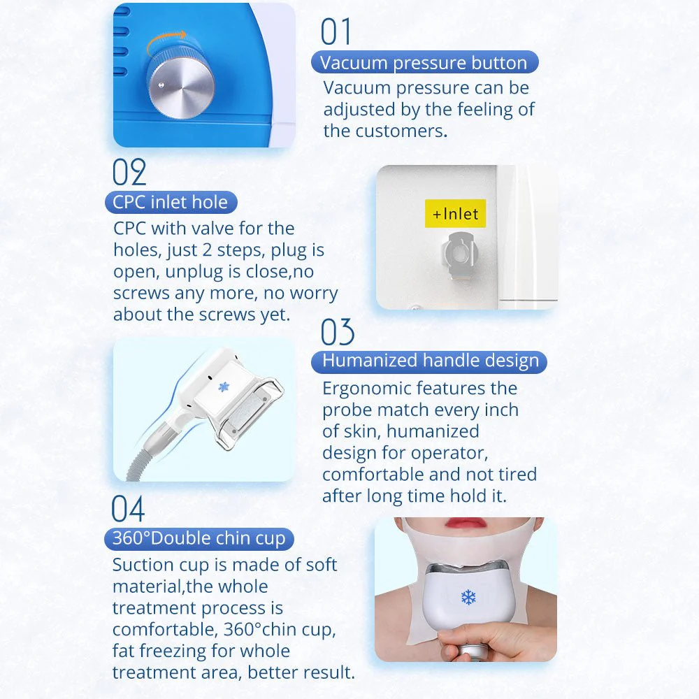 Shape Tactics - 2-in-1 Advanced Cryolipolysis Fat Freezing Vacuum Body Sculpting Machine for Double Chin Fat Removal and Slimming - Image 12